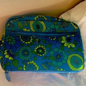 Vintage 1960s mod floral suitcase